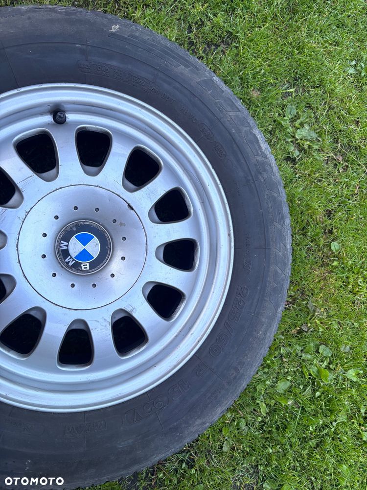 BMW E39 Oryginalne Felgi Aluminiowe 15” 5x120 ET20 + Opony - 6