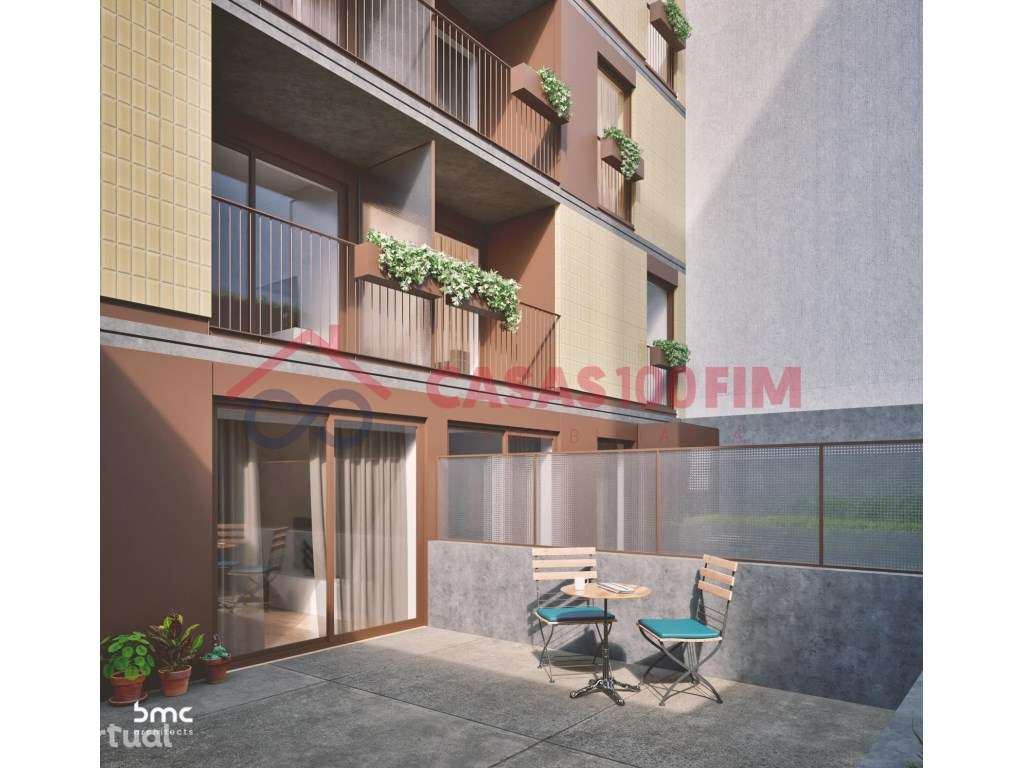 T0+1 com terraço Matosinhos - Grande imagem: 3/12