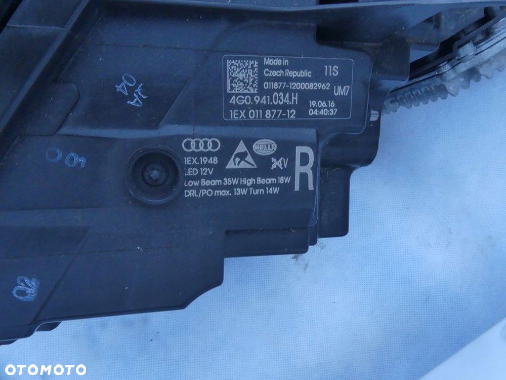 dw audi a6 c7 lift zderzak 4 pdc maska błotniki full led pas przód ls9r - 6