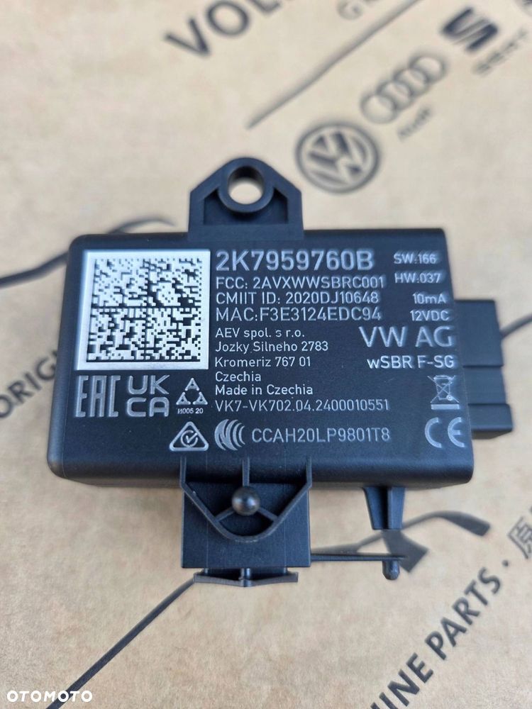 volkswagen multivan t7 moduł sterownik podgrzewania fotela 2k7959760b - 1