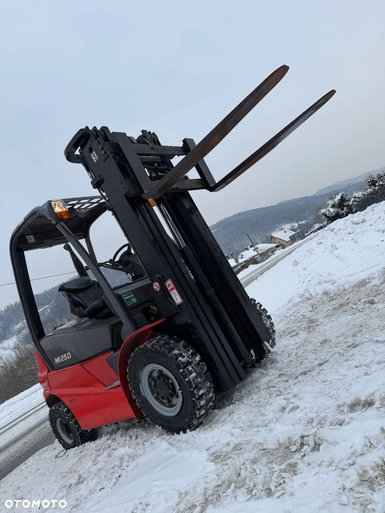 Manitou MI25D Wózek Widłowy 2,5 tony. Posuw Hydrauliczny. Maszt triplex. Wolny skok! Wysokość Podnoszenia 5 metrów. Jak nowy z Salonu. Pochodzi z Norweskiego Gospodarstwa! Aktualne przeglądy DEKRA i serwisy! Opony jak Nowe. Silnik Yanmar. Małe gabarety bardzo zwrotna maszyna! Zero luzów wycieków i zniszczeń. OKAZJA. Pełny ORYGINAŁ! Rok Prod. 2014. Niski przebieg 3300mtg - 7