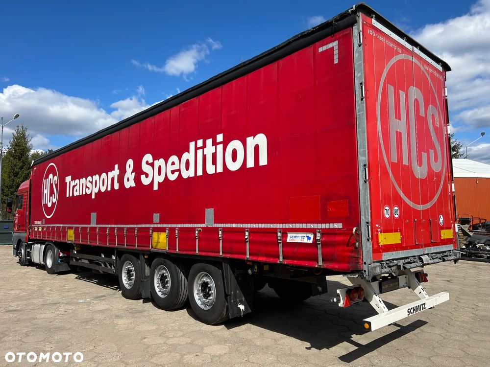 Schmitz Cargobull FIRANKA / 10 SZTUK / BARDZO ŁADNE OPONY / Z PEŁNYM WYPOSAŻENIEM DO ZAŁADUNKU / 2 KOŁA ZAPASOWE / DOSTĘPNE KOLORY SREBRNY - NIEBIESKI - CZERWONY / NIEKTÓRE MAJĄ NOWE PLANDEKI !! - 2