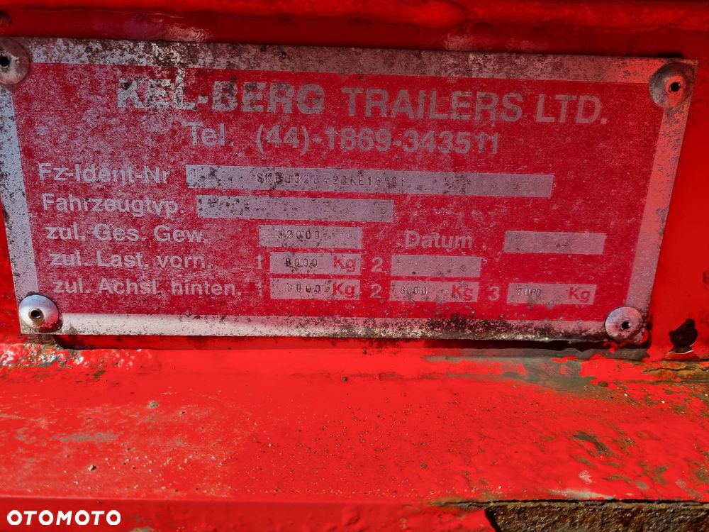Kel-Berg Przyczepa Hakowiec Wywrotka do Przewozu Kontenerów 4 osie 7,50 m - 12