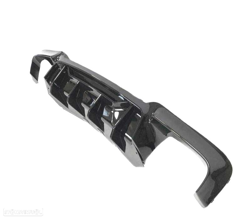DIFUSOR BMW F10 F11 LOOK M COMPETITION PRETO BRILHANTE - 3