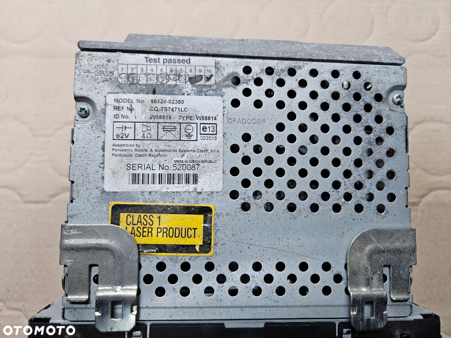 TOYOTA COROLLA E12 04-06 LIFT RADIO CD - 2