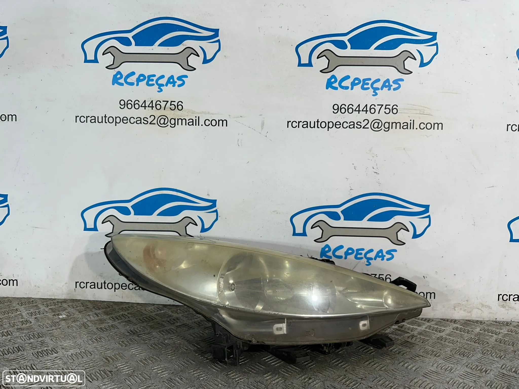 .Farol Otica Frente Frontal Direita Original Peugeot 207 2006 - 2009 - 2