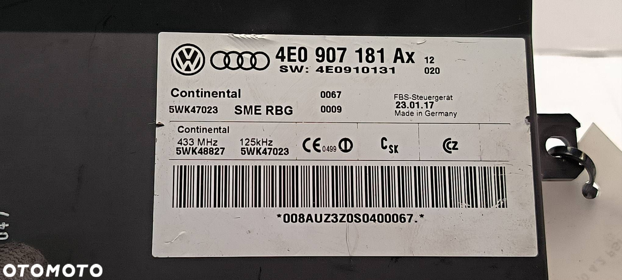 KOMPUTER AUDI A8 D3 LIFT 4E0907181AX - 4