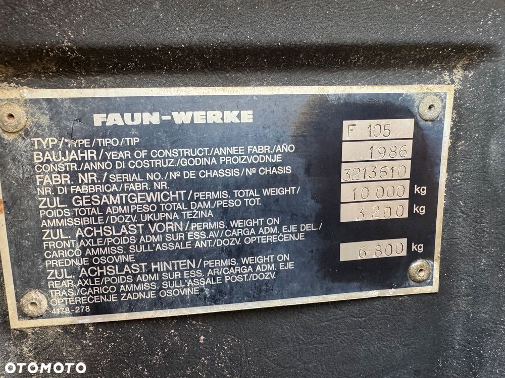 Faun F 105 - 13