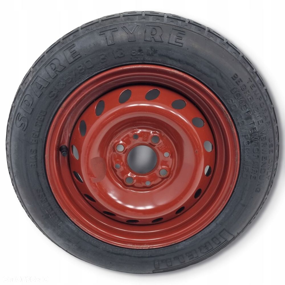 KOŁO DOJAZDOWE Lancia Fiat Panda 135/80 B13 R13 4x98 dojazdówka 50BX13H - 1