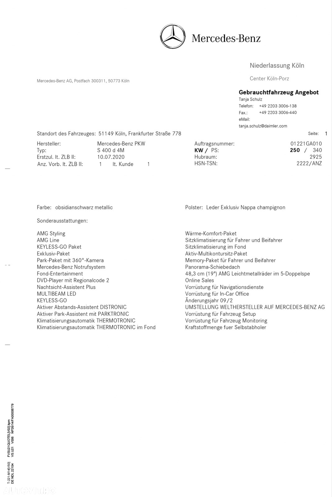 Mercedes-Benz S 400 d 4MATIC Long Aut - 26