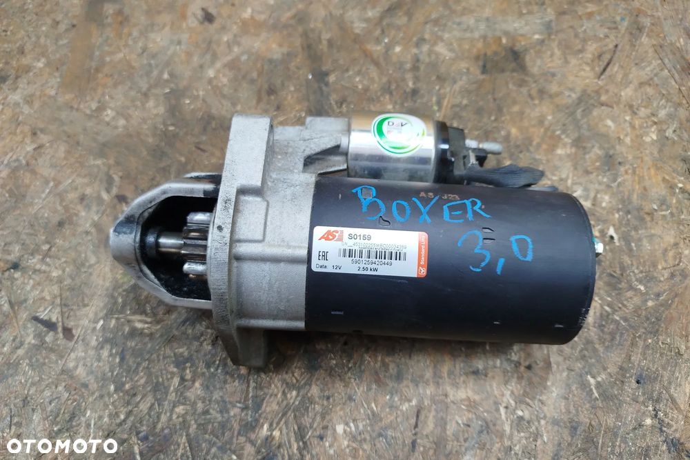 rozrusznik AS0159 12V 2,5kW prawie Nowy silnika 3,0 jtd hdi do Fiat Ducato Boxer Jumper 06-