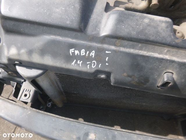 PAS PRZEDNI WZMOCNIENIE CZOŁOWE CHŁODNICA WENTYLATOR KOMPLETNY SKODA FABIA I 1.4 TDI 99-08 KLIMATYZACJA - 8