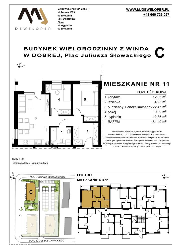 Mieszkanie nr 11 na "Osiedlu Dobre" budynek C