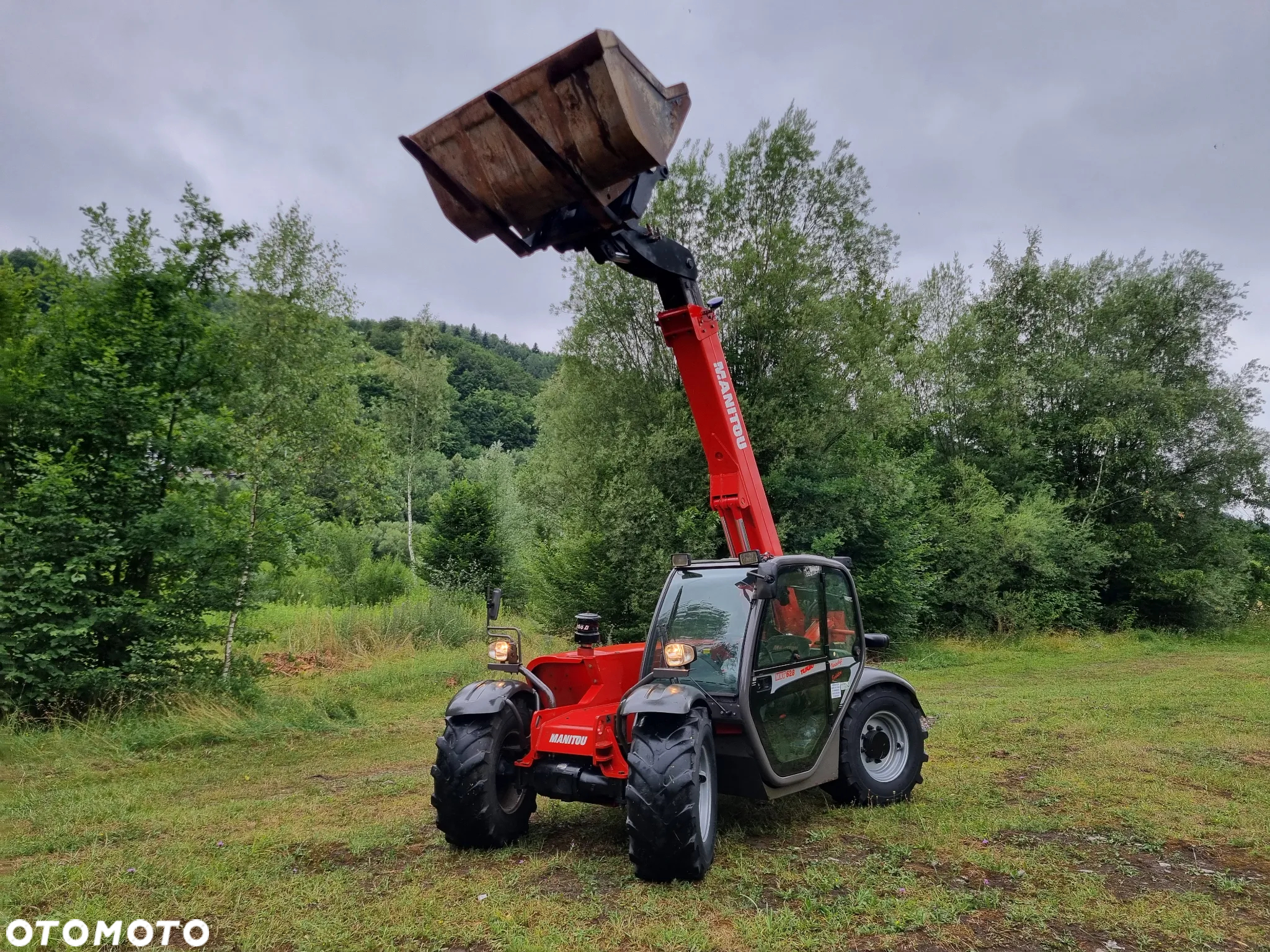 Manitou MVT 628 Ładowarka teleskopowa 6 metrów Udzwig 2,9tony idealny stan z Norwegii 2011r Niski przebieg Łyżka i widły - 3