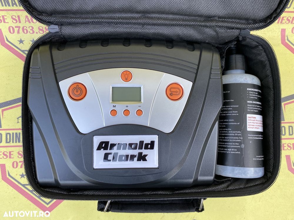 Compresor auto umflat roti Arnold Clark kit pana 12 V afisaj digital - 4