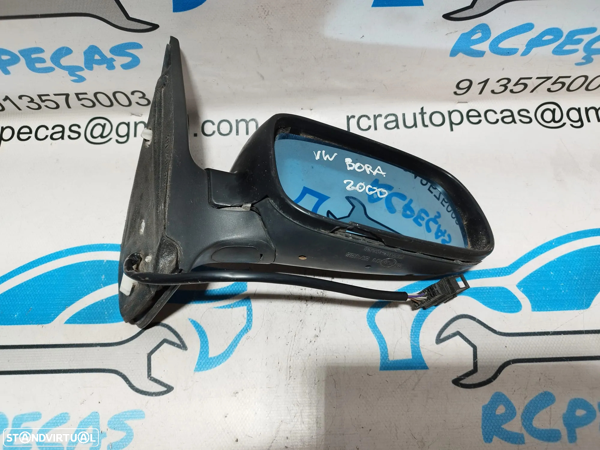 ESPELHO RETROVISOR DIREITO VW VOLKSWAGEN BORA 1J1857508D 1J1857508 ELETRICO AQUECIDO ESPELHOS RETROVISORES - 4
