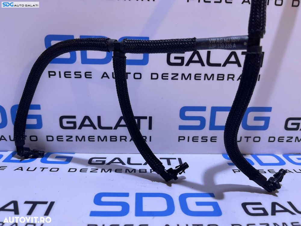 Rampa Furtun Furtunuri Retur Injectoare Skoda Fabia 2 1.2 TDI CFW CFWA 2009 - 2015 Cod 03P130235A [D0094] - 2