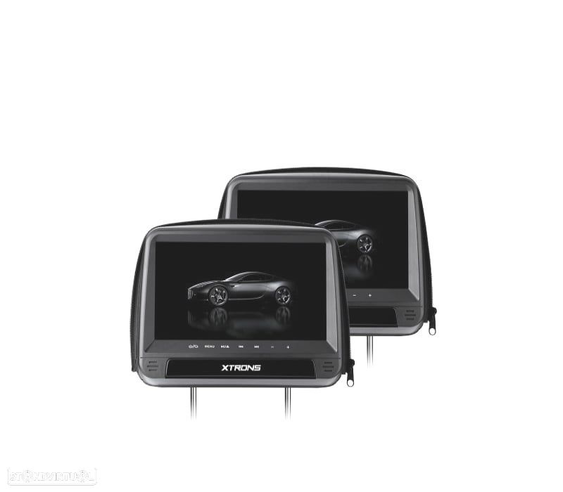 ENCOSTO DE CABEÇA MULTIMEDIA DVD 9" PULGADAS TACTIL COR EM PRETO - 3