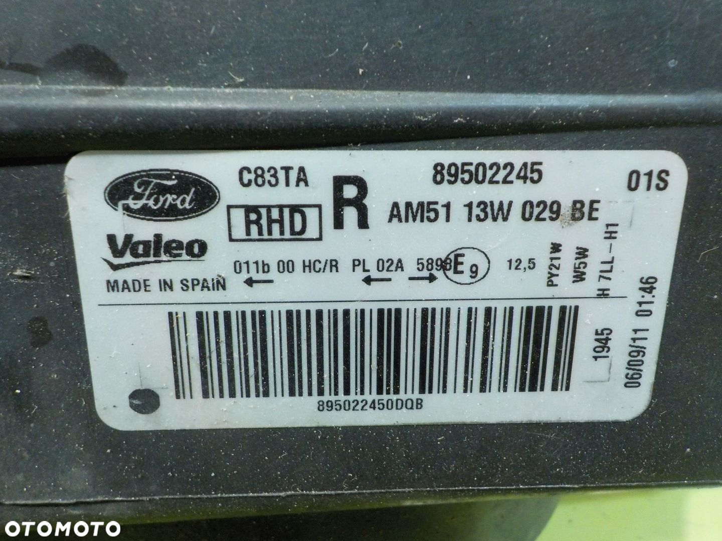 FORD GRAND C-MAX MK2 II 11r 5D lampa prawa przod AM51-13W029-BE 89502245 - 3