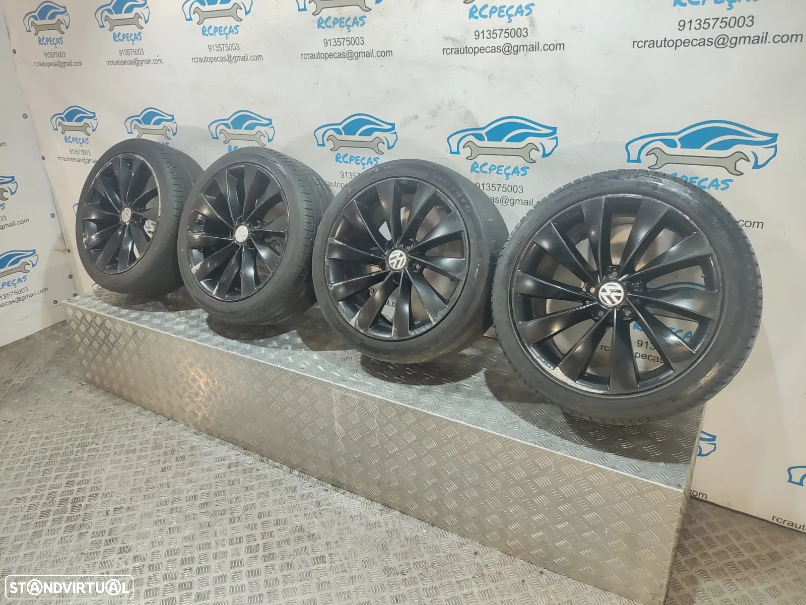 Jantes 18 Polegadas Interlagos - Originais VW Volkswagen - 5x112 - 3C8601025D - Scirocco | Passat | Audi | Golf | CC | Jetta | Seat - 7