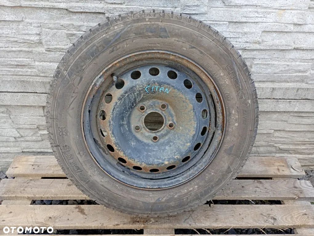Felga Stalowa Opona Michelin 195/65R15 Koło Zapasowe Renault Kangoo II III Citan W415 - 1
