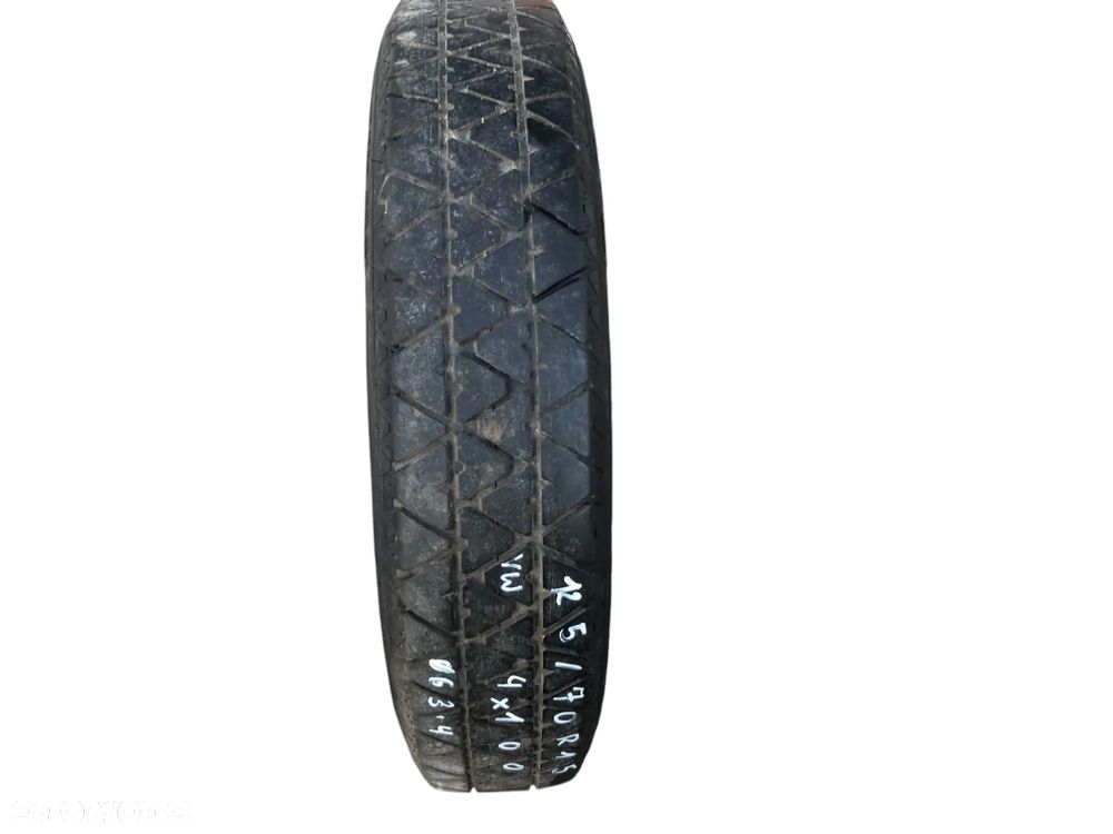 Koło Zapasowe Dojazdowe 125/70 R15 4x100 63,4 MM ET 40 Vw Golf III Seat- Gwarancja Wysyłka - 11