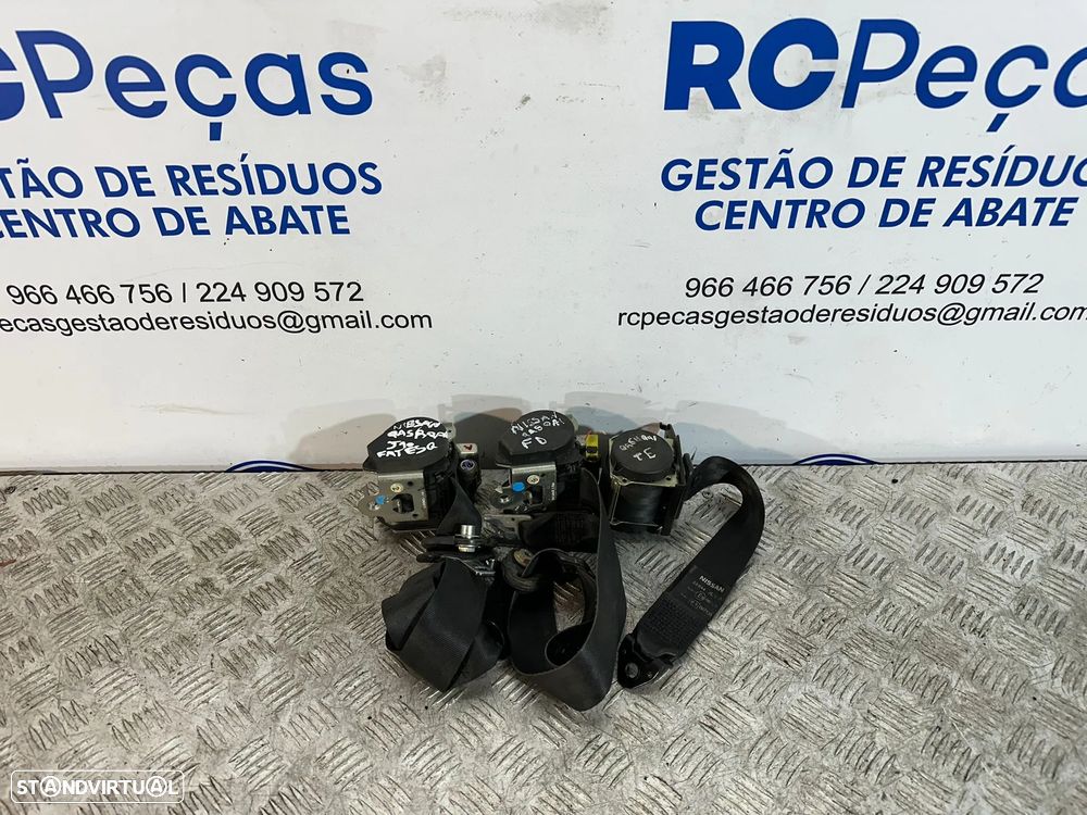 .Conjunto Cinto De Segurança Frente Frontais Tras Traseiro Esquerdo Original Nissan Qashqai J10 2006 - 20014 - 1