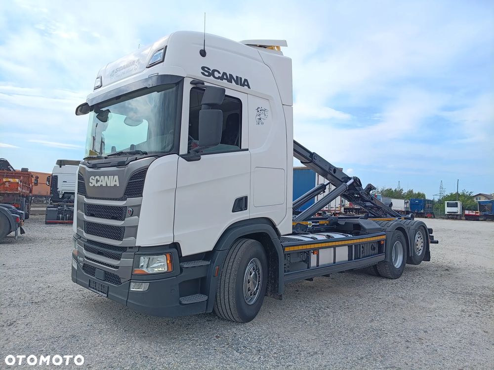 Scania R450,Hakowiec Meiller 20/70, Skrętna, Sprowadzona - 4