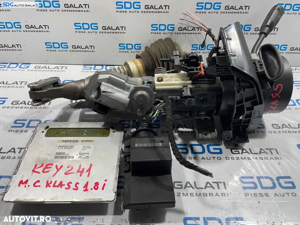 ECU Calculator Motor Ax Blocator Volan Citior Chei Cheie Imobilizator Mercedes Clasa C Class W203 1.8 Kompressor Benzina 2001 - 2007 Cod A1111532979 A2035450508 [L4583] [L4584] - 1