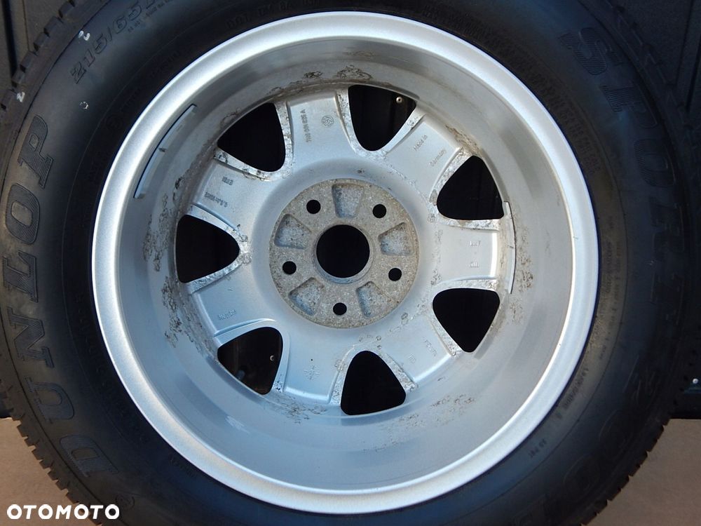 vw t5 alufelga koło zapasowe opona dunlop 215/65 r16 bieżnik 7.83 - 6