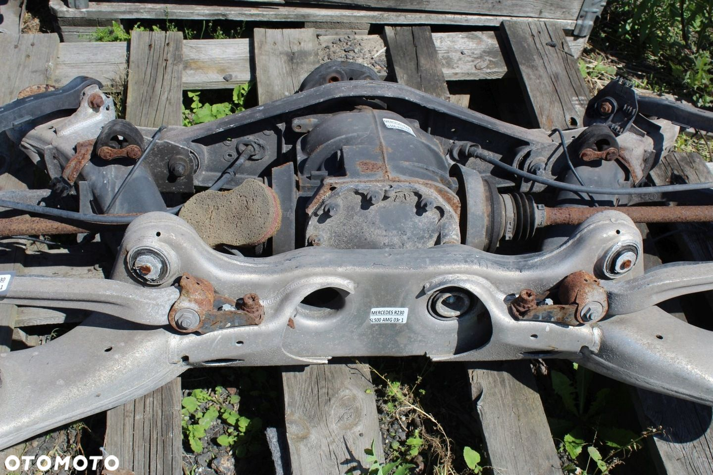 Zawieszenie tył dyfer półosie sanki wahacze kpl OE Mercedes SL R230 SL500 - 4