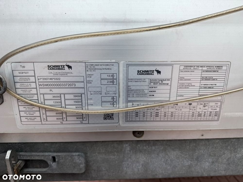 Schmitz Cargobull SCB / VARIOS SIMPLE / STANDARD / CERTYFIKAT XL - 16