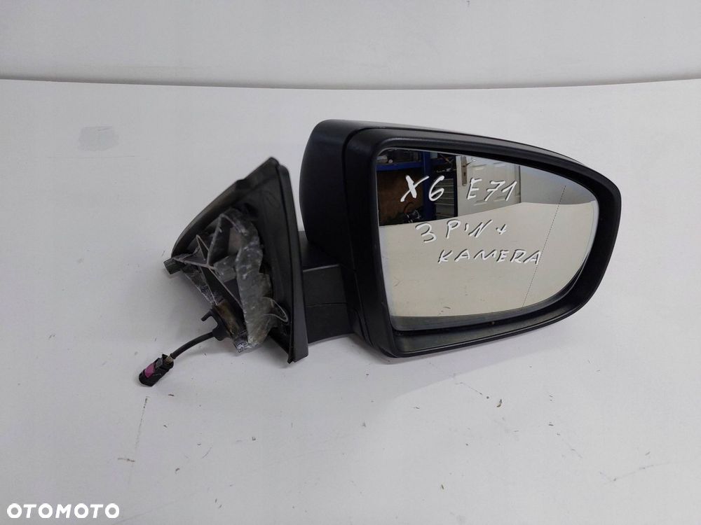 bmw e71 x6 08-14r lusterko prawe 3 pin fotochrom kamera europa - 1