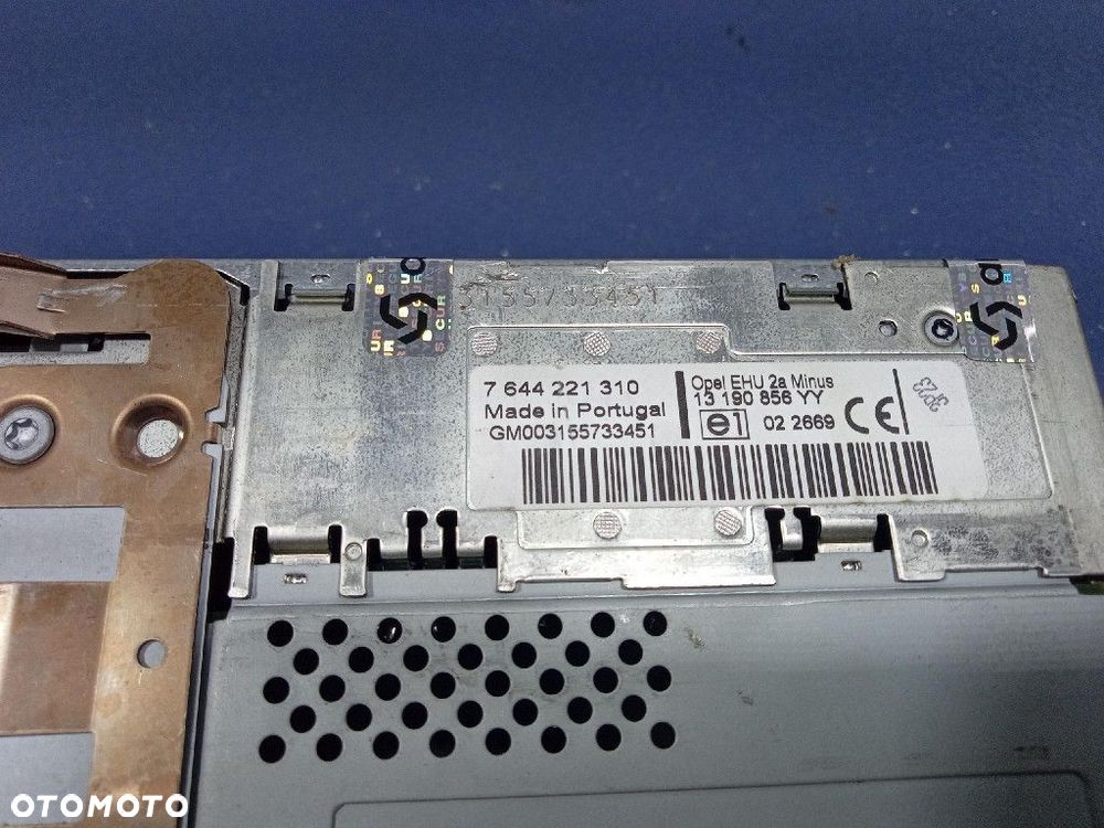 OPEL ZAFIRA B ASTRA H RADIO FABRYCZNE CD30 WYŚWIETLACZ 13190856 - 6