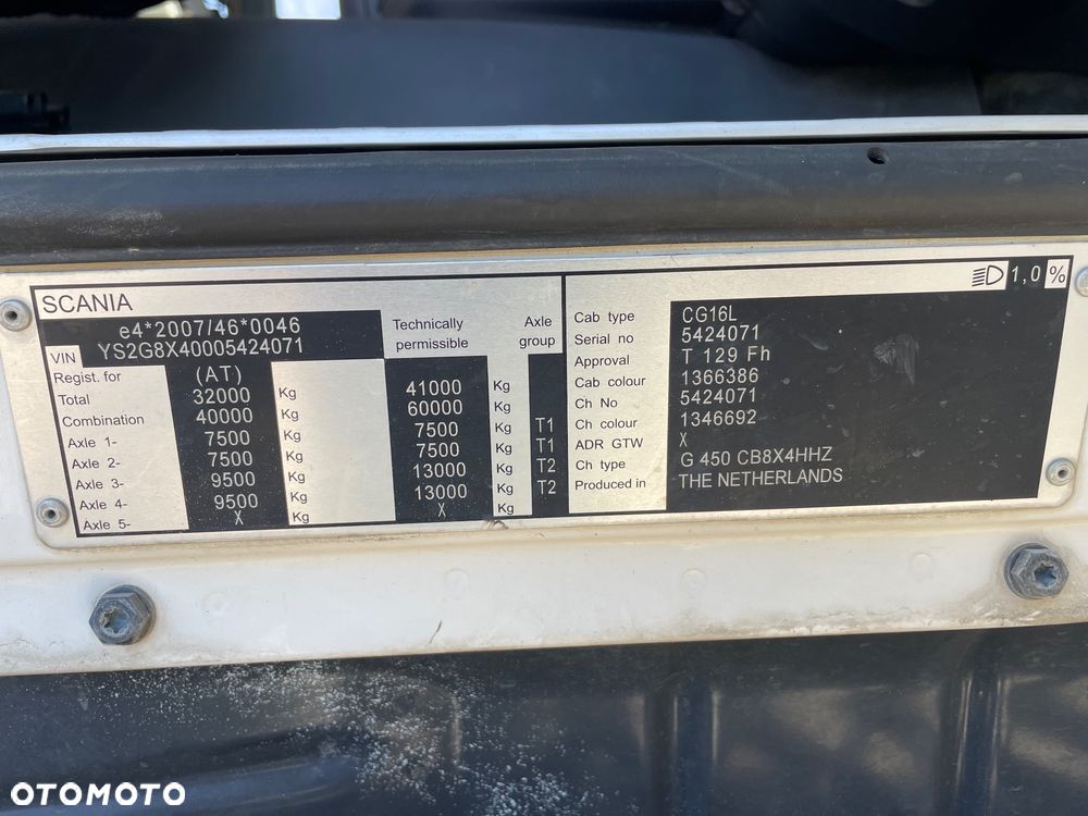 Scania G450, 8X4, MEILLER - 22
