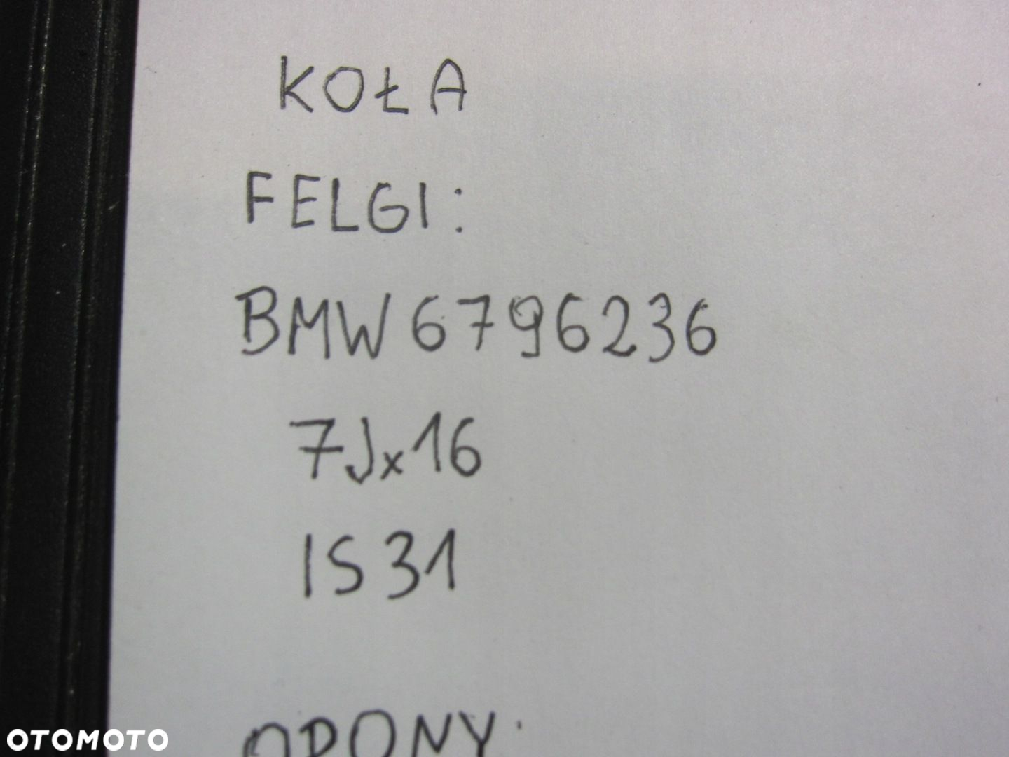 BMW F30 F31 E90 FELGI ALUMINIOWE KOŁA OPONY ZIMOWE 16" MICHELIN - 13