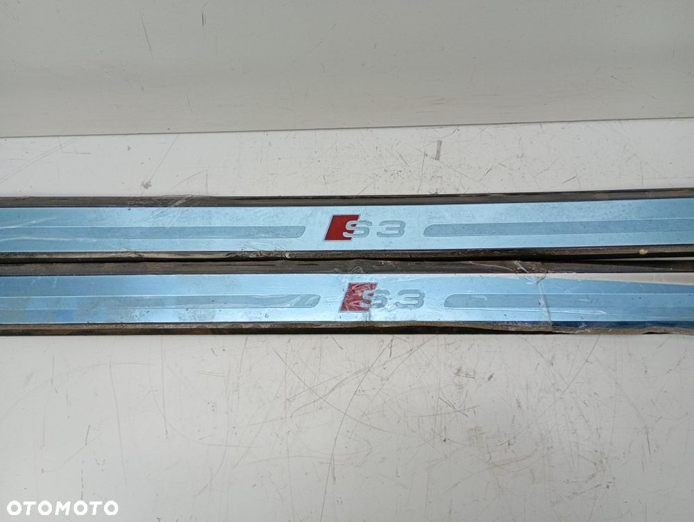 listwa progowa nakładka progu lewa prawa 3-drzwi audi A3 S3 S-line 8V 8V3853491A - 3