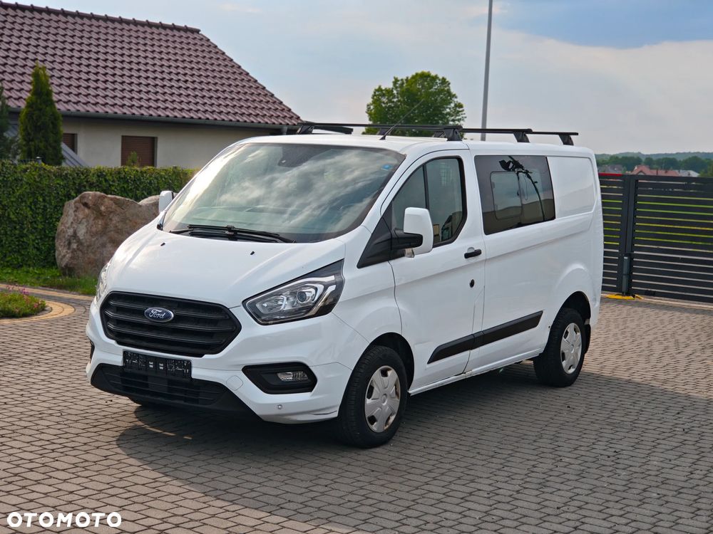 Ford Custom Doka Brygadówka Klima 6 miejsc Hak Bezwypadkowy