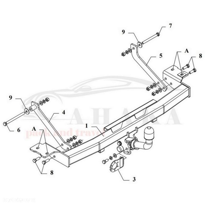 Hak Holowniczy Automat Do Hyundai H200, Satelite, Starex Furgon, Bus 1997-2008 - 2