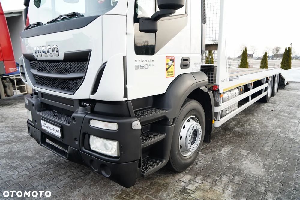 Iveco STRALIS 360 / 6X2 /  LAWETA / PLATFORMA 9,3 M / NAJAZDY HYDRAULICZNE / WYCIĄGARKA / OŚ PODONOSZONA  / EURO 6 - 9