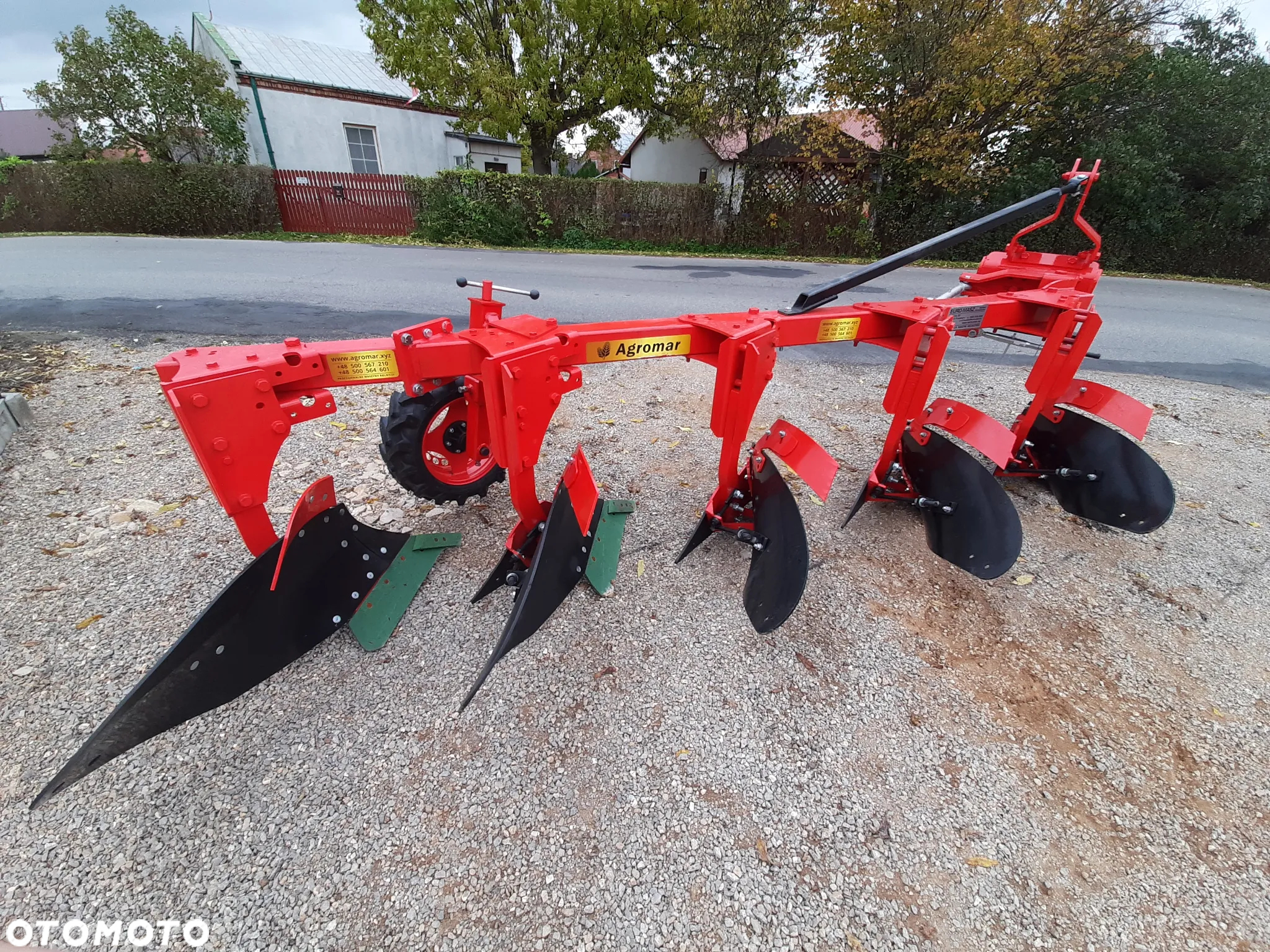 Pług zagonowy jednobelkowy 3/4/5+ skib EURO-MASZ / kverneland 18'' OD RĘKI transport zrywalny/śruba - 14