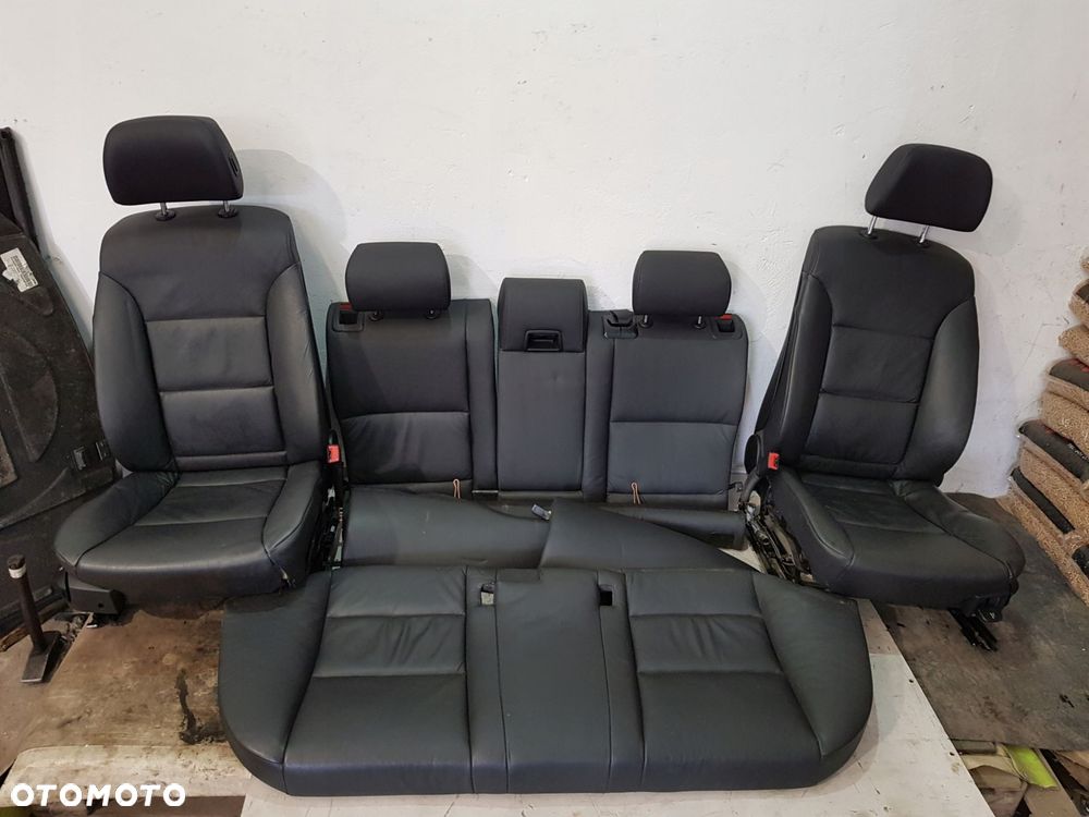fotele kanapa komplet skóra elektryczne bmw e61 lci eur - 1