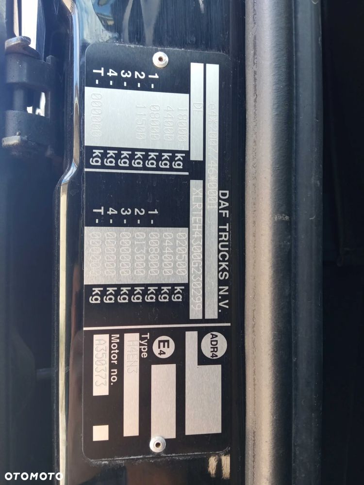 DAF XF 106 480 Intarder ACC EcoRoll Alufelgi Space Cab Standard - 38