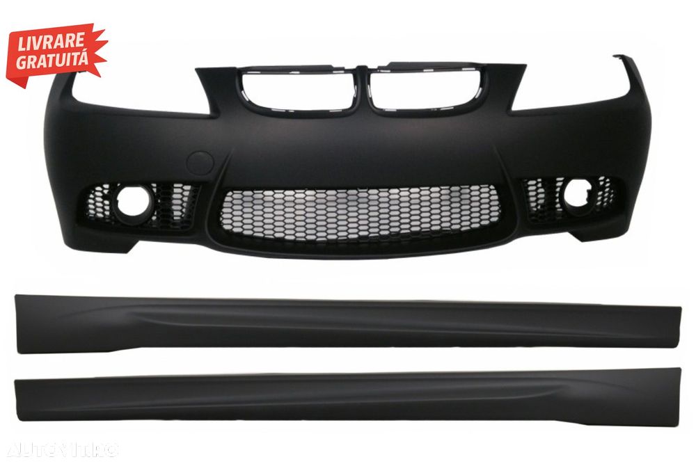 Bara Fata si Praguri laterale BMW Seria 3 E90 Sedan E91 Touring (2004-2008) Non LC- livrare gratuita - 1