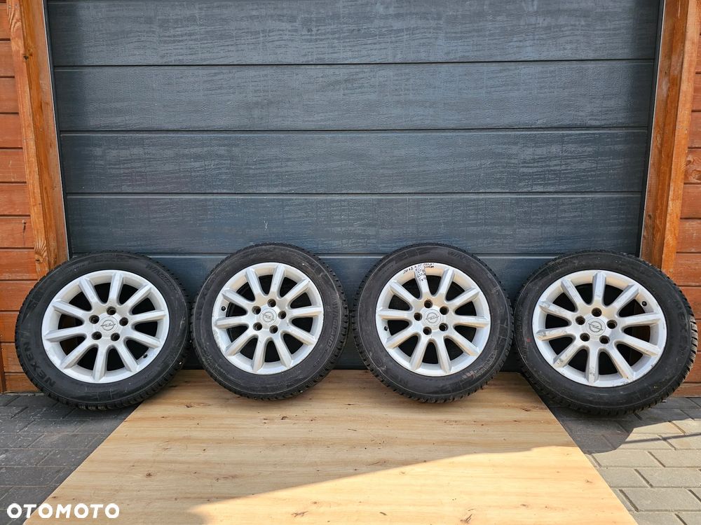 KOŁA FELGI ALUMINIOWE OPONY ZIMOWE OPEL VECTRA ASTRA ZAFIRA SIGNUM MERIVA 16 cali 5x110 ET37 205/55/16 - 1