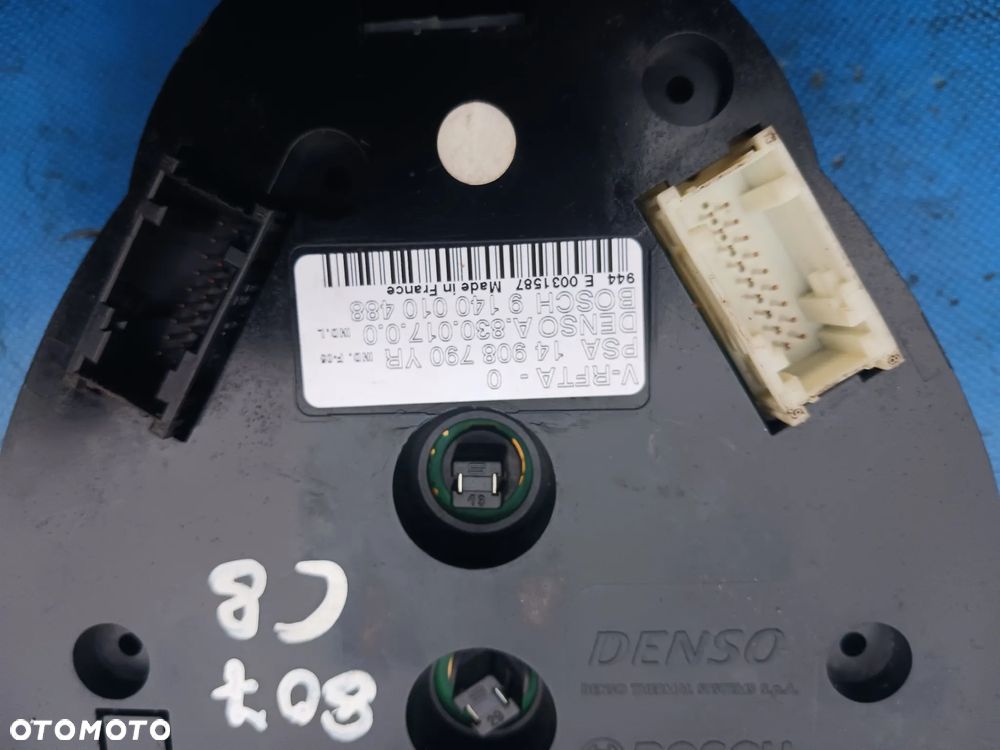 Panel sterowania klimatyzacji środkowy nawiewem temperatury Citroen C8 Peugeot 807 Lancia 14908790YR Denso A.830.017.0.0 Bosch 9140010488 - 4