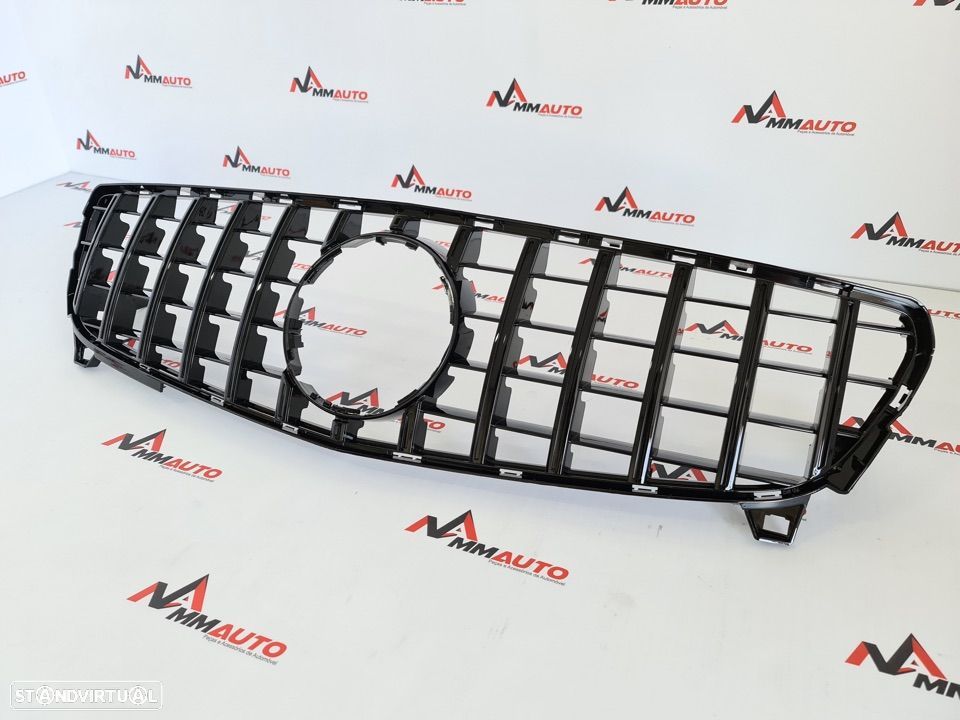 Grelha Frontal Mercedes Classe A W176 Facelift GTR Preto Brilho - 3