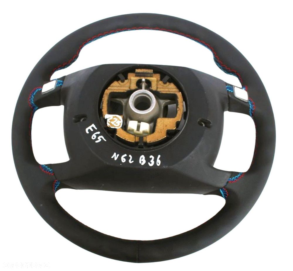 KIEROWNICA BMW SERIA 7 E65 E66 PRZEDLIFT LIFT NOWA SKÓRA OBSZYTA - 7