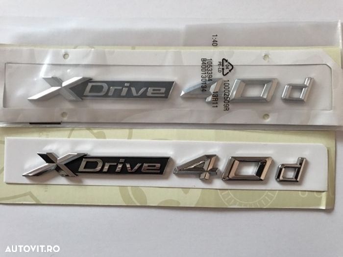 Emblema BMW x-drive 40d lateral,abs - 2