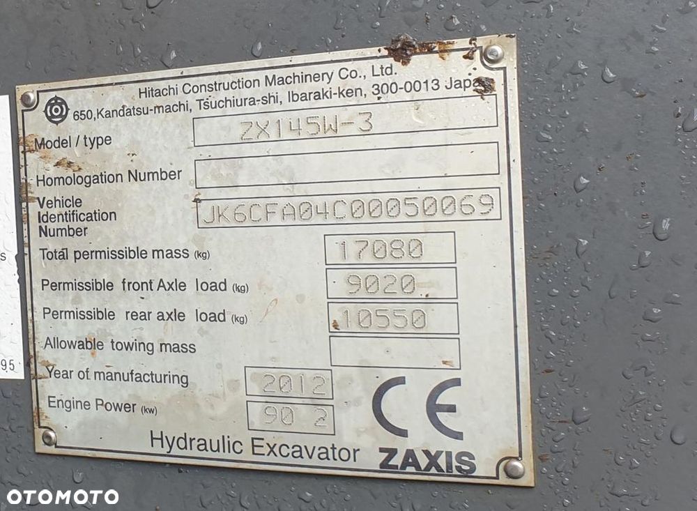 Hitachi ZX145W - 17